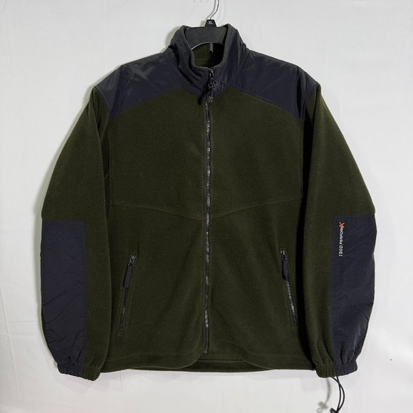 IZOD PerformX Jacket Men's XL Green Fleece Zip Up Outdoor Performance - Picture 1 of 6